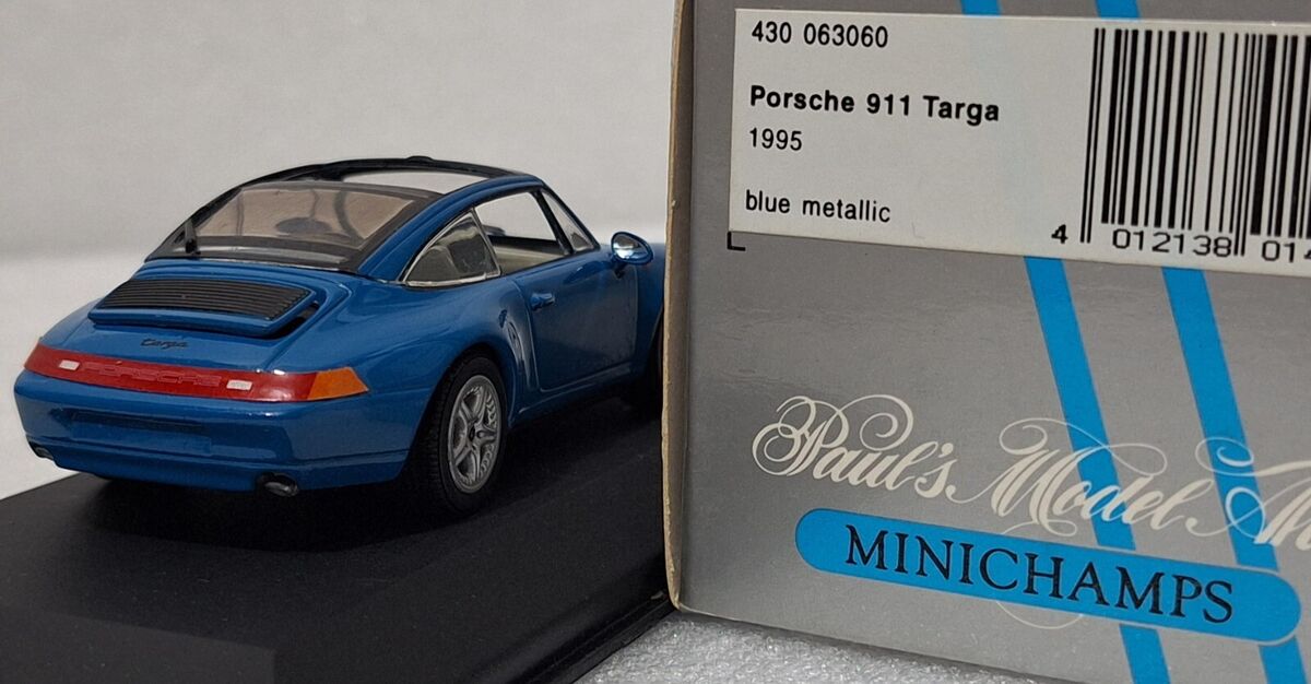 Porsche 911 (993) Targa 1995 Blue Met 1:43 Minichamps Porsche 911 (993) Targa 1995 Blue Met 1:43 Minichamps