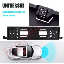 Telecamera retromarcia grandangolare per auto camper 4 led con portatarga + cavo