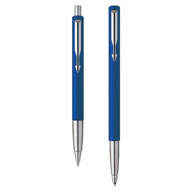 Parker Vector Standard Roller Ball Pen and ball pen - Blue Body Pack of 1 Parker Vector Standard Roller Ball Pen and ball pen - Blue Body Pack of 1