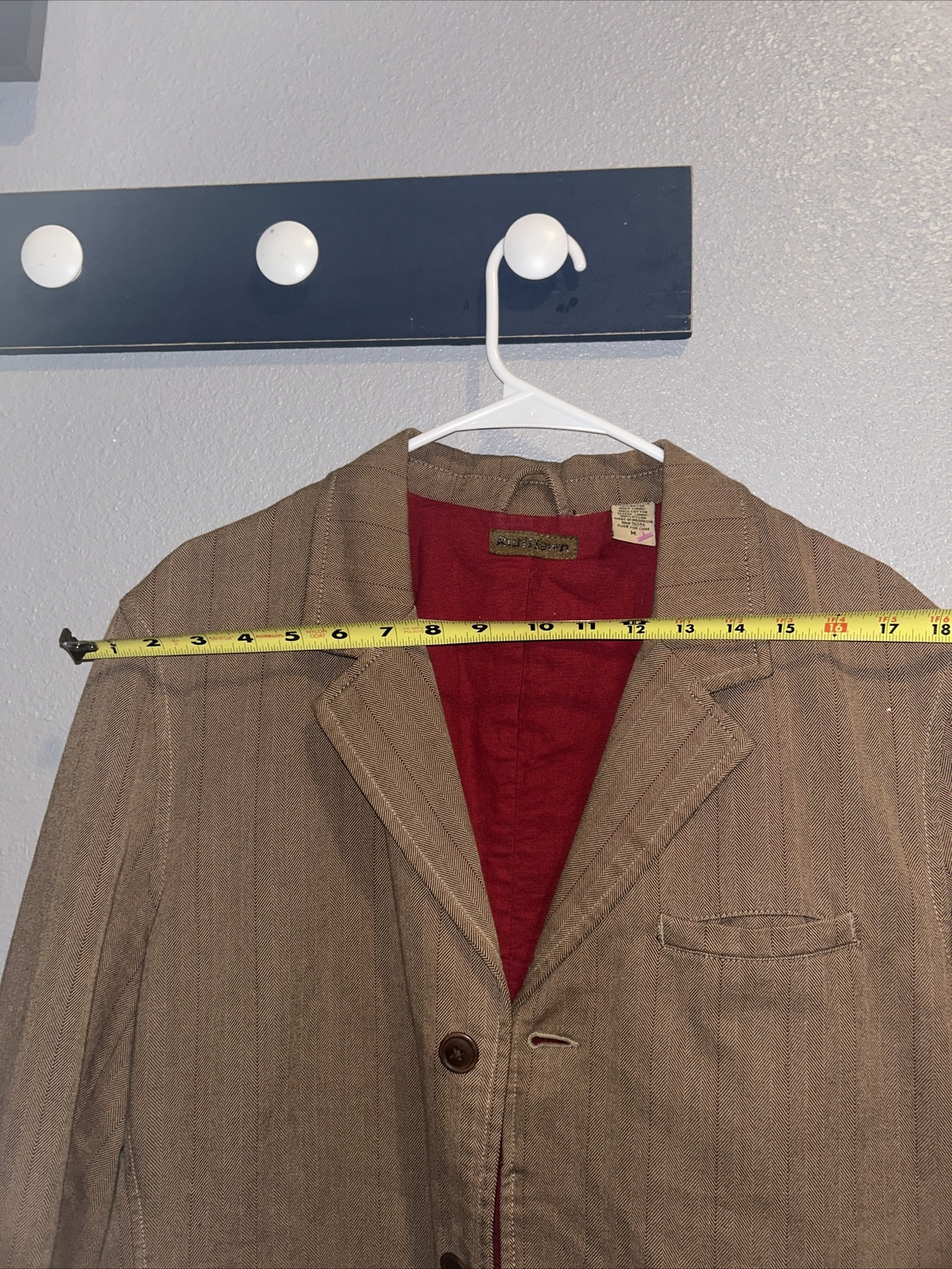 RuffHewn Jacket Medium 3 Button Jacket Button Up … - image 11