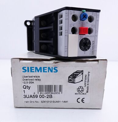 Siemens 3UA59 00-2B Überlastungsrelais -unused/OVP-