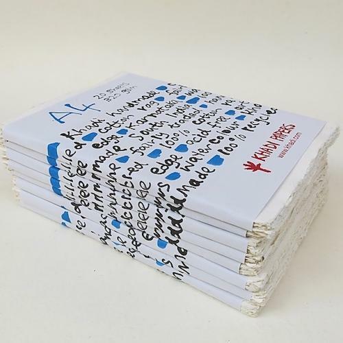 KHADI HANDMADE RAG PAPER Pack of 20 - 320gsm - A4