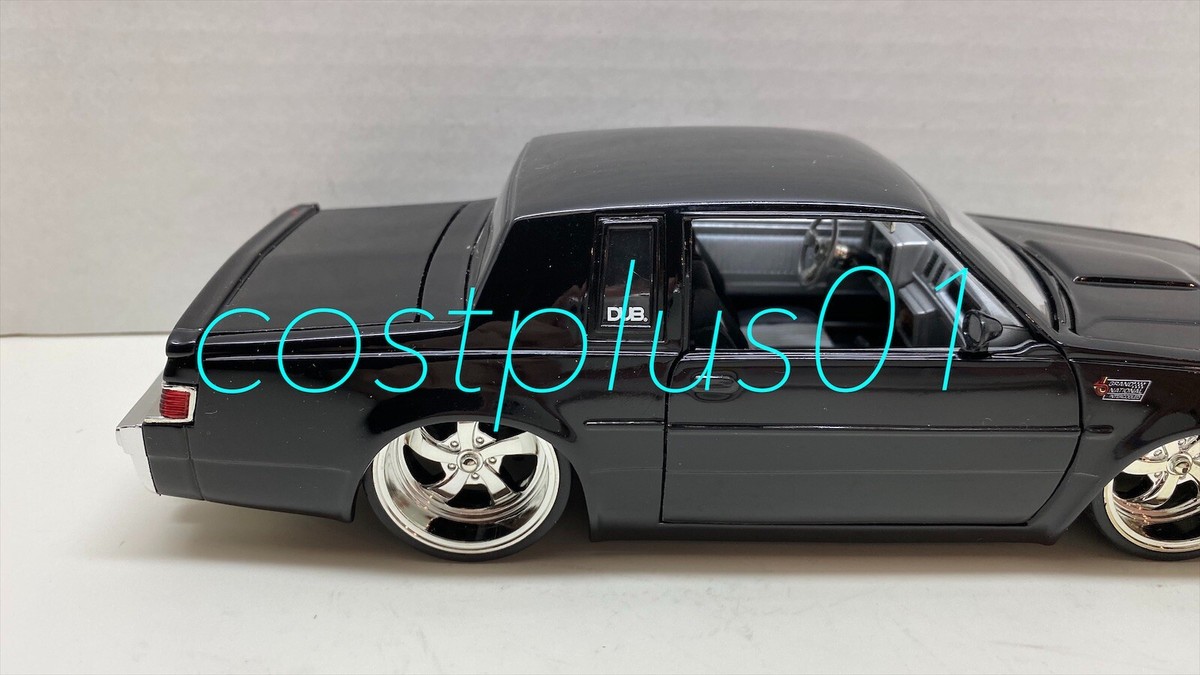 ミニカー DUB CITY '63 Chevy Impala & 1987 Buick JADA DUB CITY 1987 BUICK GRAND NATIONAL REGAL 1:24 BLACK