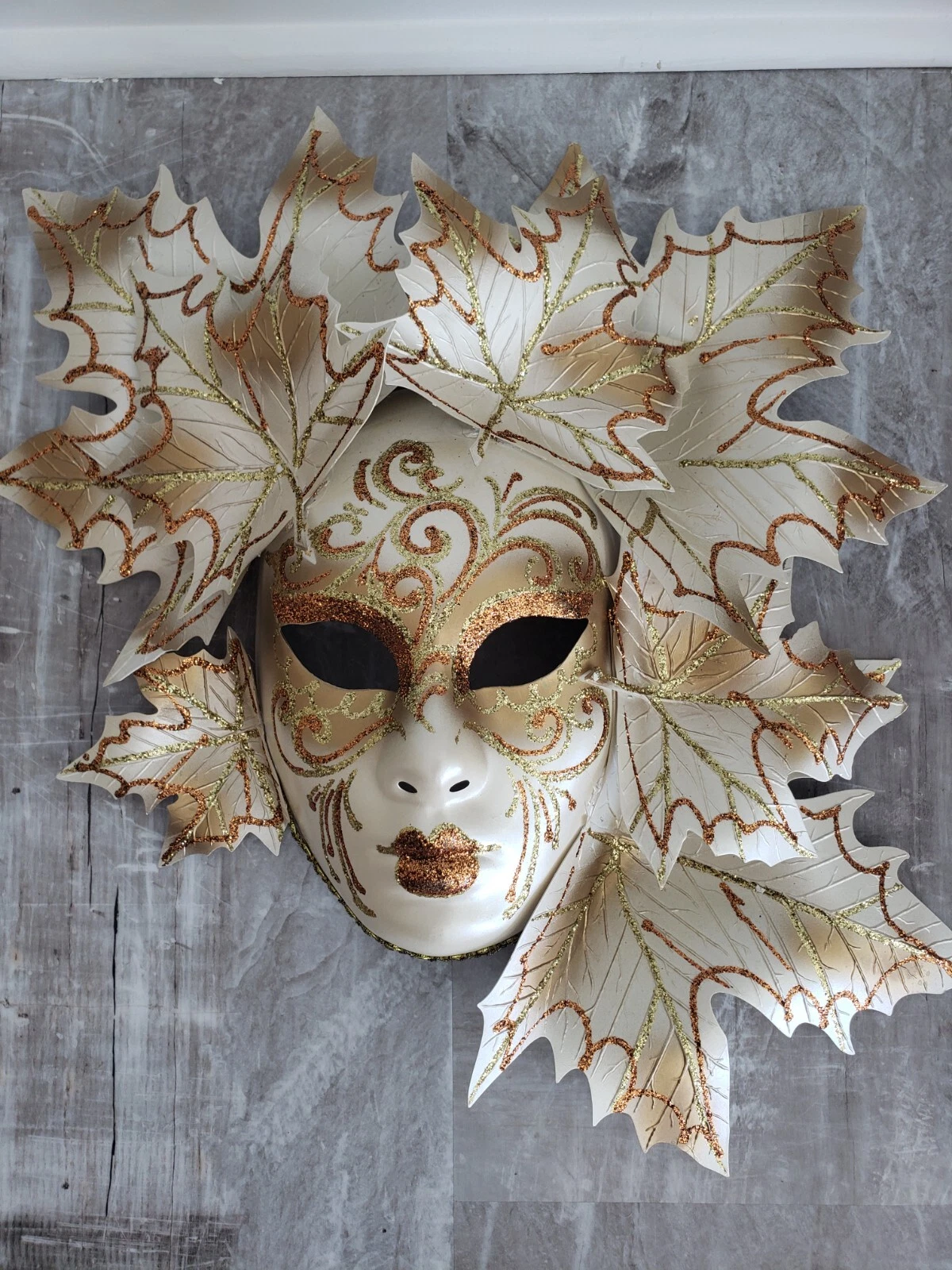 Authentic Hand Painted Mask from Venice Italy - The Galleon Mask Venetian $180