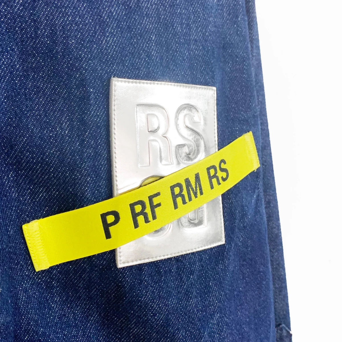 Authentic Raf Simons Tape patch denim shirt eBay