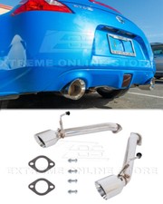 Muffler Delete Axle Back Exhaust For 09-Up Nissan 370Z Z34 4.5 Inch Dual Tips 