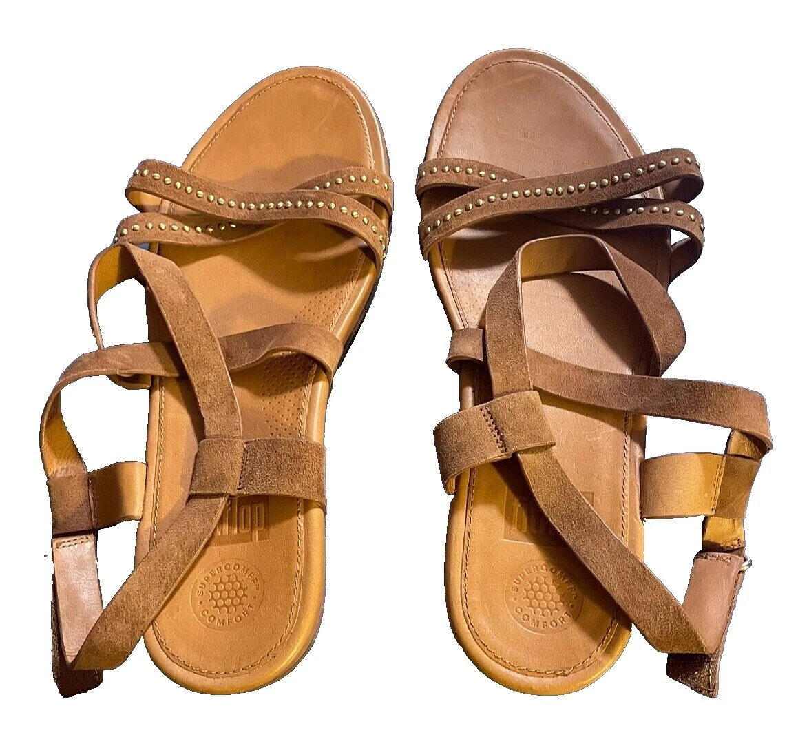 Cuña Sandalias De Gladiador Goma para Mujeres