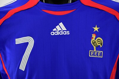 Maillot France vintage extérieur N°7 MALOUDA 2006-2007