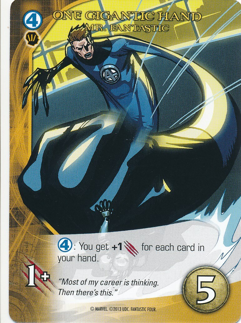 MR FANTASTIC Upper Deck Marvel Legendary FANTASTIC FOUR ONE