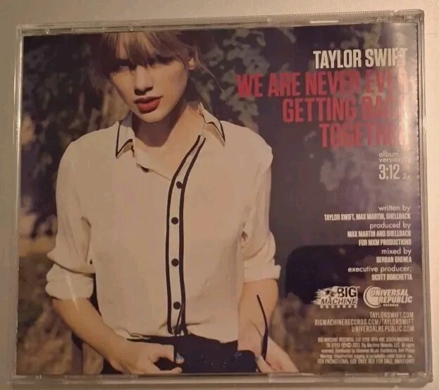 Taylor Swift - We Are Never Ever Getting Back Together (CD Single, 2012) Radio - Image 2 of 4