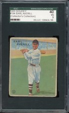 1933 Goudey Baseball #194 Earl Averill SGC 3