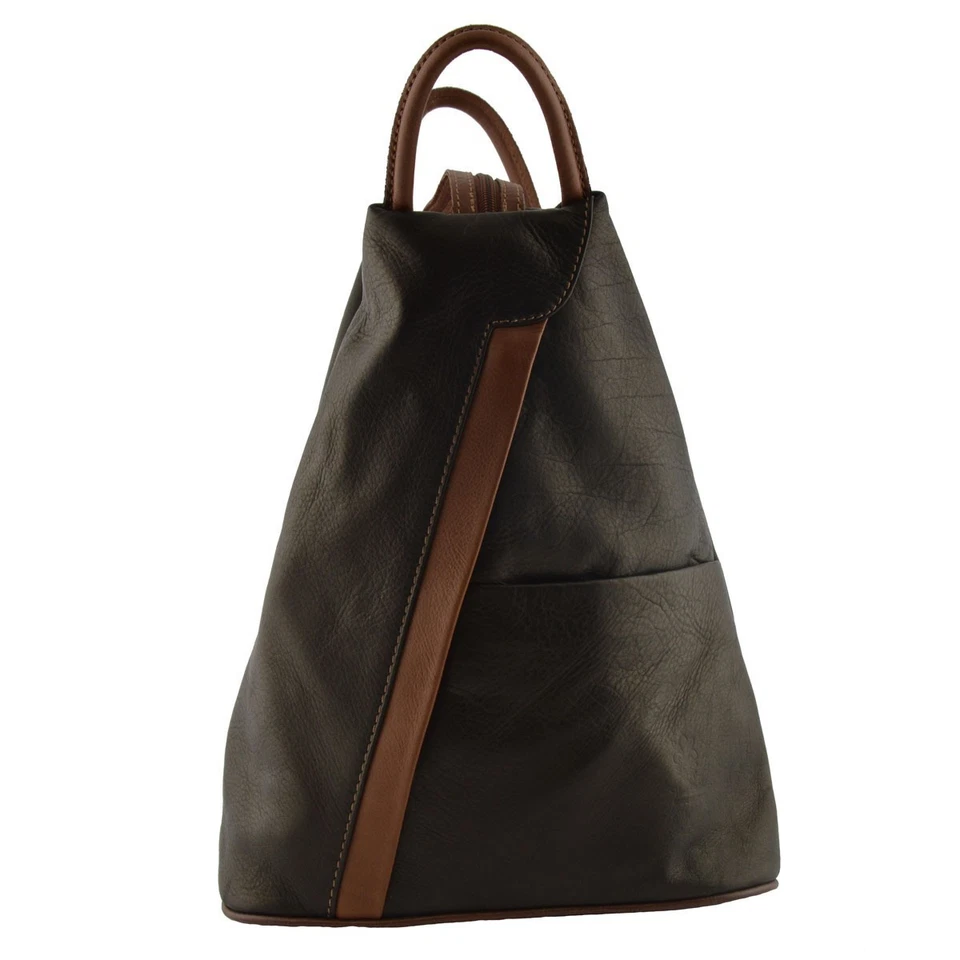 Zaino in Pelle - Anfissa Noire Marron - Photo 1/1