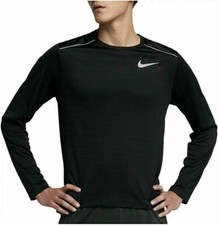 New Nike Men's Long Sleeve Dry Miler Running Shirt CU0318 010