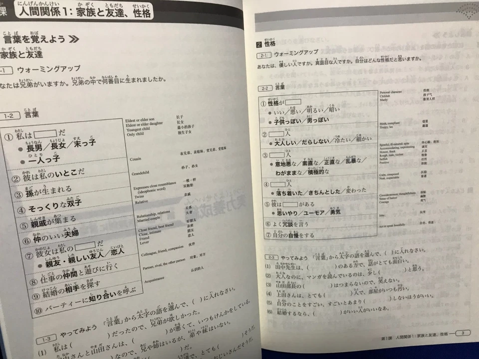 JLPT N3 Vocabulary Shin Kanzen Master Japanese Language Proficiency Test Japan - Image 3 of 4