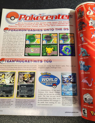 Revista Nintendo Power Nintendo DS 187 con póster Pokemon y otros insertos - Imagen 4 de 5