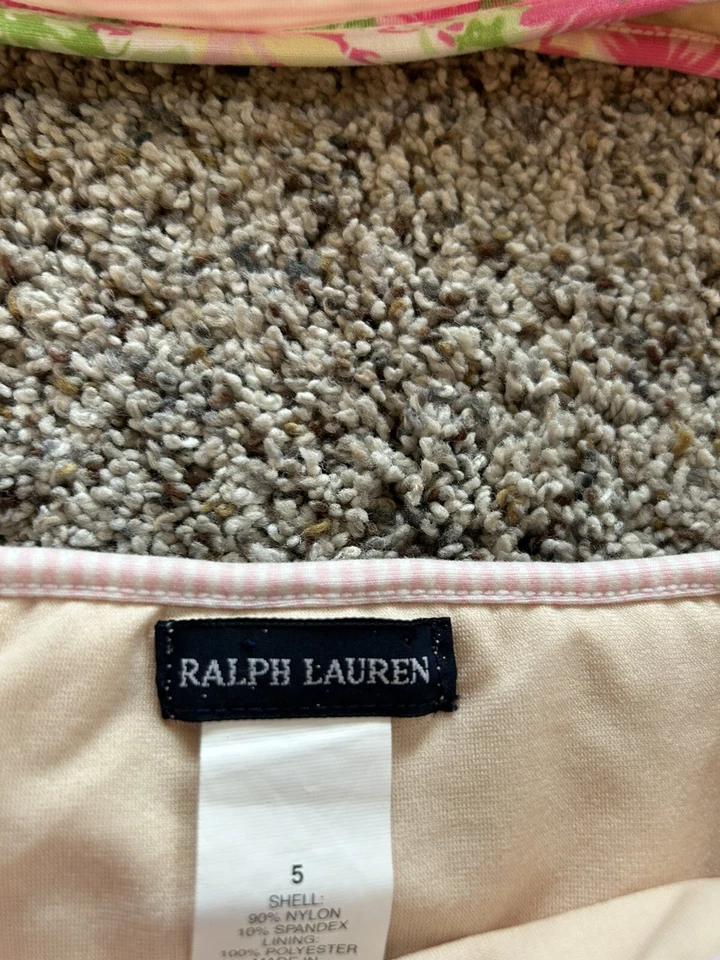 Ralph Lauren 4/5 Niñas Traje de Baño 2 Piezas Volantes Bikini Traje de Baño X24 Foto 2 de 4