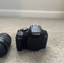 Canon EOS Rebel T6 1300D Digital SLR Camera Kit Black USB Viewfinder Flash