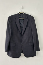 Mario Barutti Jacket Men's Cashalana Check Charcoal Classic Size 42 Regular