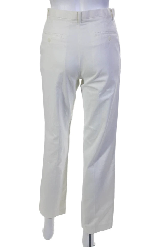 Calvin Klein Boys Cotton Four Pocket Mid-Rise Tapered Pants White Size 14R - Image 3 of 4