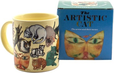 Philosophers Guild Artistic Cat Mug Featuring Cats And Kittens From Famous Paint