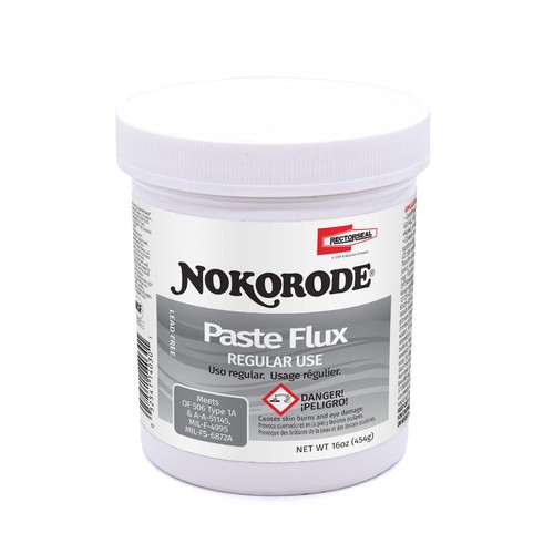 RectorSeal Nokorode 14030 Regular Paste Flux, Cleans and Fluxes, Plumbing, 1 lb
