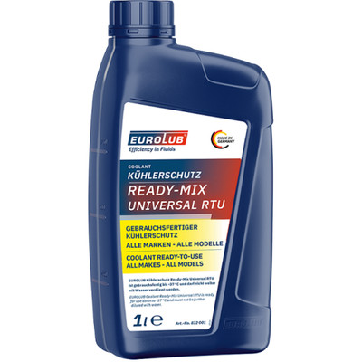 EUROLUB Kühlerschutz Frostschutz RTU Ready-Mix UNIVERSAL 1 Liter Flasche 832001