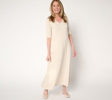 Belle by Kim Gravel Women's Plus Sz Dress 2X Rayon Spandex Elbow White A683740