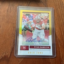 2017 Score Gold Zone Rookie Auto Ryan Ramczyk Saints #/50