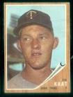 1962 TOPPS #21 JIM KAAT VG(CREASE)