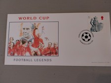 POSTAL COVER World Cup 1966 Football Legends  2002 WEMBLEY POSTMARK FREE UK POST