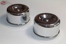 Bee Hive 2 58 Chrome Air Cleaners Smooth Short Custom Truck Hot Rat Rod Gasser