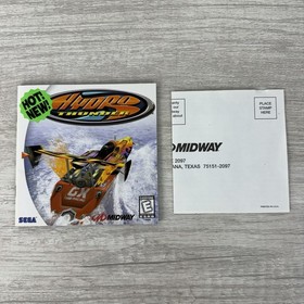 Hydro Thunder Midway (Sega Dreamcast, 1999) Complete CIB Tested W Reg Card