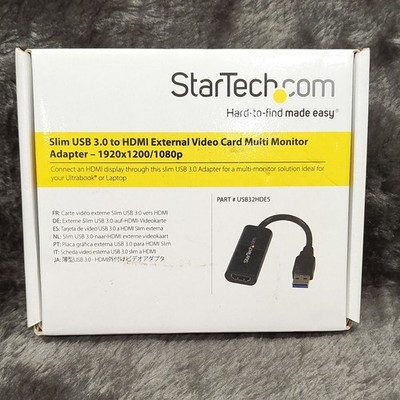 StarTech Slim USB 3.0 to HDMI External Video Adapter USB32HDES 1920x1200/1080p