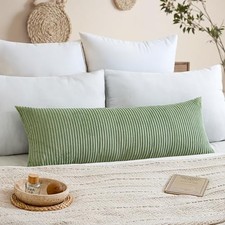 Decorative Throw Pillow Covers 14x36 Inch 36" x 14" (Pack of 1) Sage Green