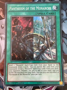Pantheism of the Monarchs SR01-EN023 Ultra Rare 1st Edition