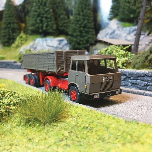 Camion Hanomag Henschel, Remorque benne - WIKING 67710 - HO 1/87 | Condition: Neuf