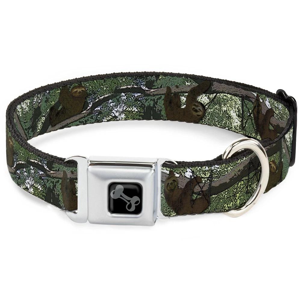 Dog Collar Bone Sloth Tree Hanging Posterized Large 15-24"
