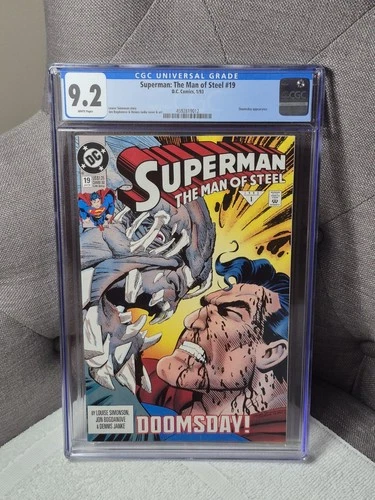 Superman: The Man of Steel #19 ~ CGC 9.2 ~ Doomsday ~ DC (1993) New Grade