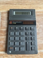 Calcolatrice solare Texas Instruments TI‐608 • Vintage • funzionante 