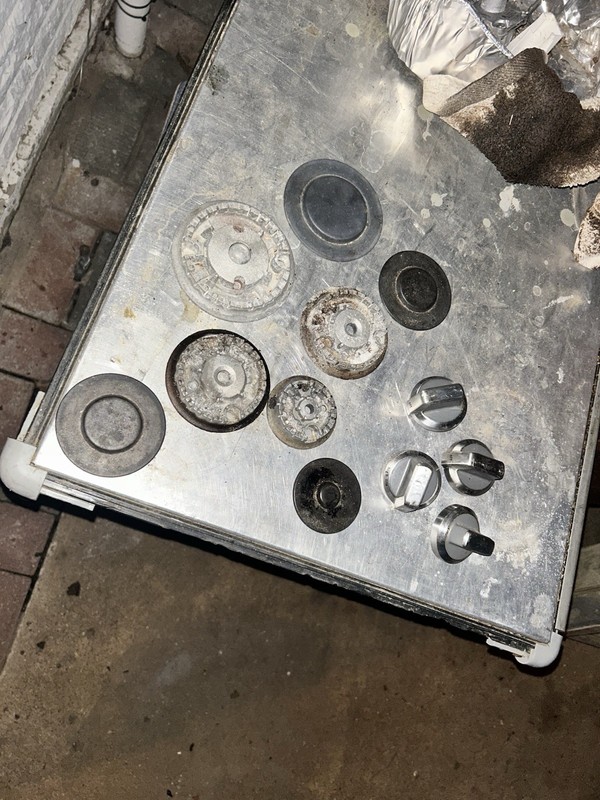 Black Carbon Steel Stove Burner Covers Set of 4