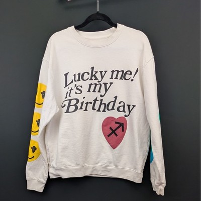 Kanye West Saint West Reign Disick Birthday Sweatshirt Lucky Me Its My Birthday