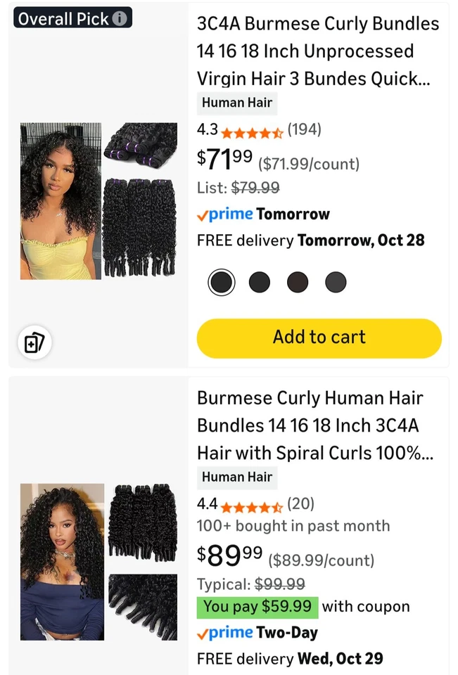 Las mejores extensiones de cabello humano rizado Foto 2 de 2