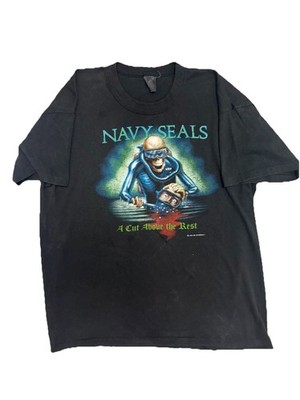 Vintage 1988 SICK  Navy Seals Tshirt Size large