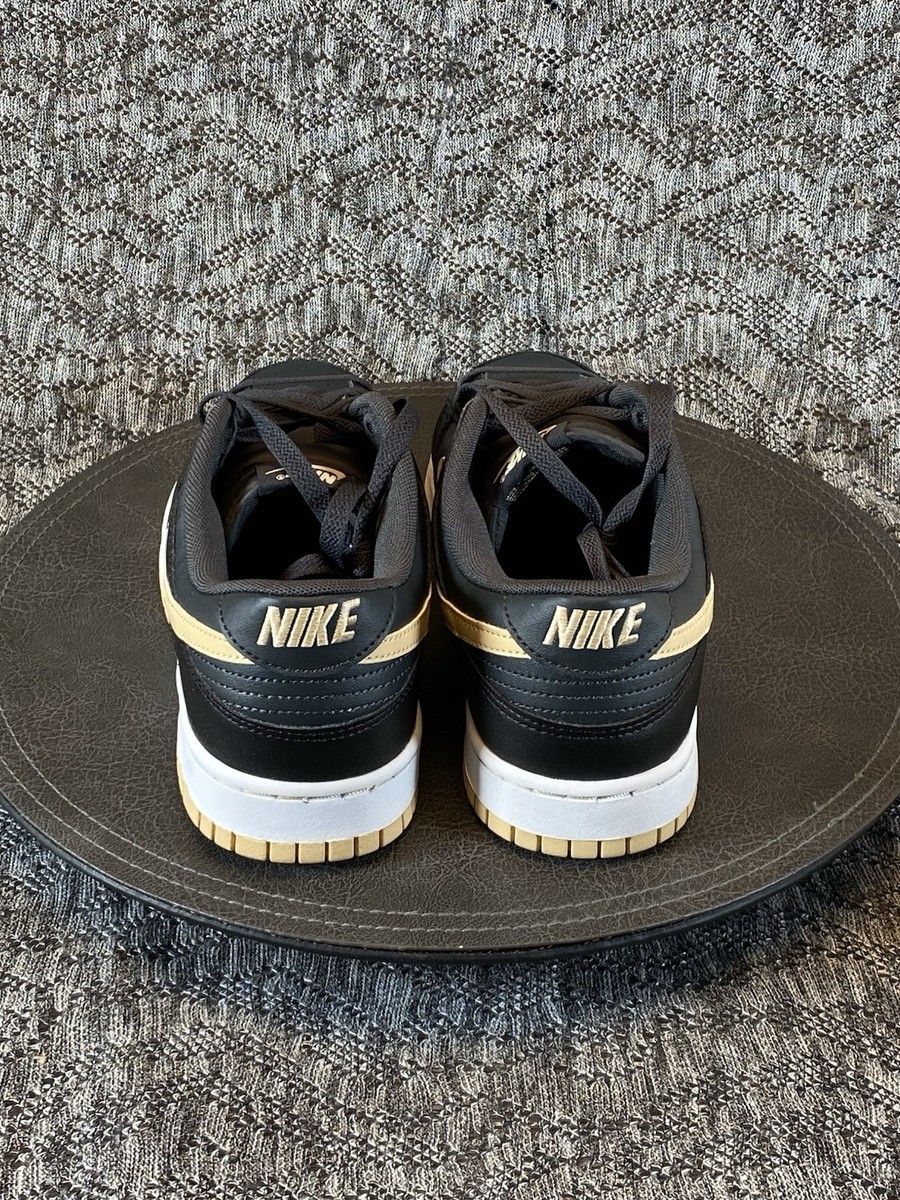 Nike Dunk Low Retro Sneaker Men's 10.5 Black / Sesame Anthracite