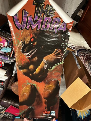 Rage Umbra vintage Poster WereWolf TCG Card Game Art 27X75” Rare Shop Advert