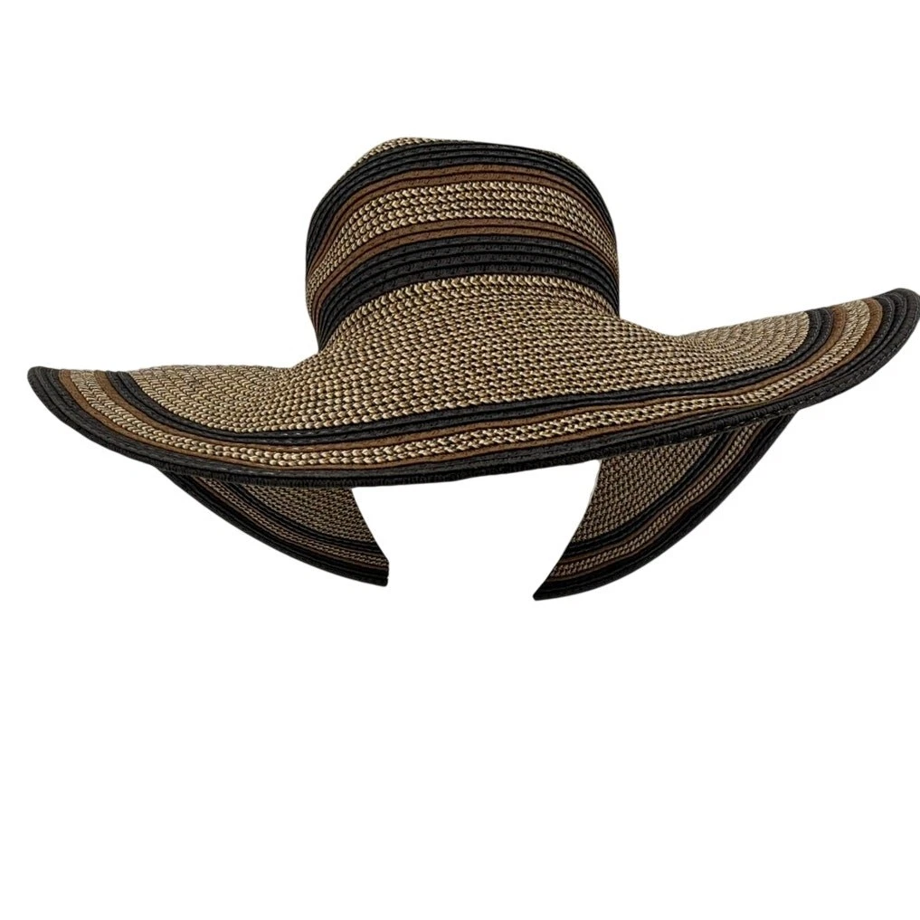 Magid Wide Brim Straw Hat – Black Paper Straw | Classic Summer Sun Hat  Timeless Scala Big Brim Paper Braid Sun Hat at Tractor Supply Co main image 2