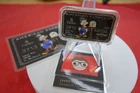 Rare 1 oz. Scrooge McDuck CARTIER .999 Fine Silver Color Hand Enamel Bar w. COA