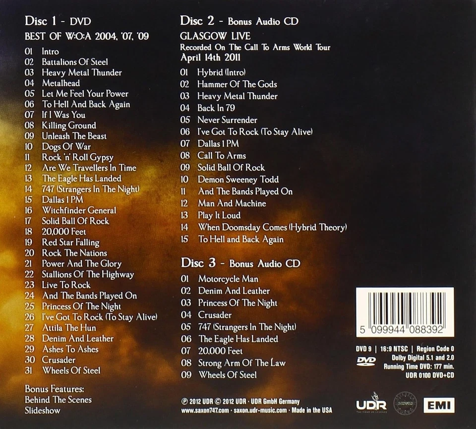 Heavy Metal Thunder: Live (DVD) Saxon (Importación USA) - Imagen 2 de 2