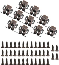 Latch Double Roller Catch Ball Cabinet Latches with Spear Strike Copper 