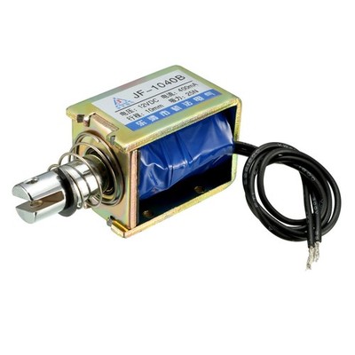 DC 12V 400mA 25N 10mm,Pull,Push Type Linear Motion Electromagnet Solenoid